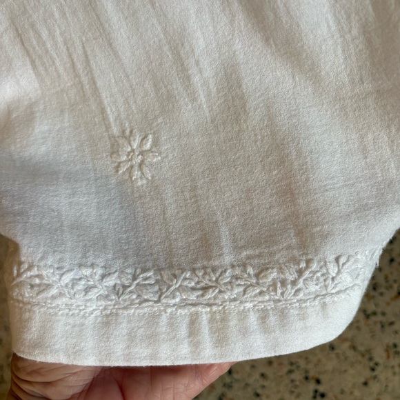 ROLLER RABBIT Faith Dress! Classic White Cotton Embroidered Shift Dress! Large - Picture 12 of 16